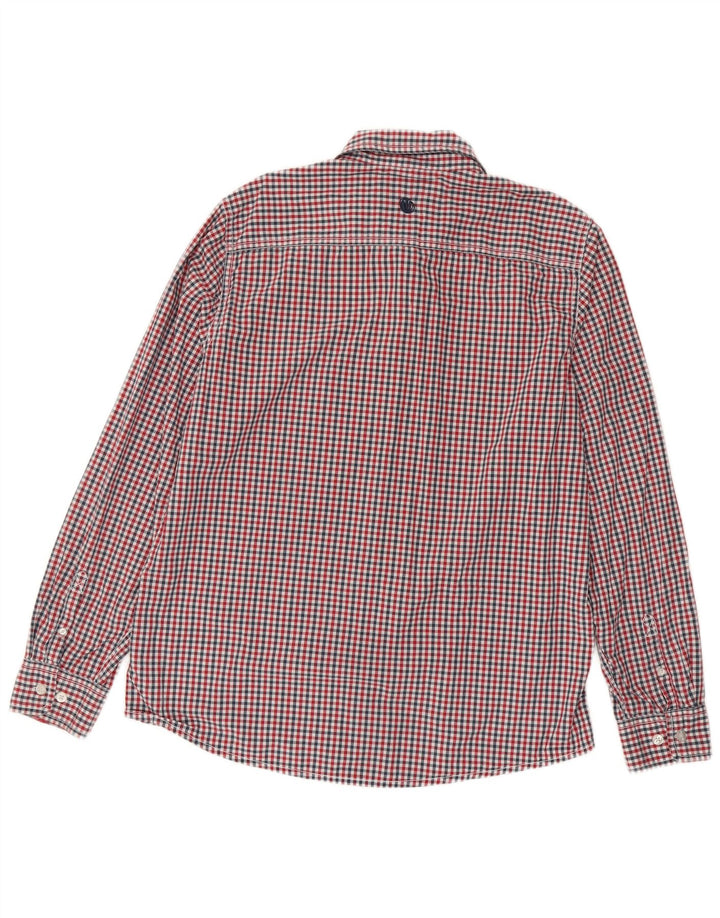 Fat Face Herrenhemd XL, mehrfarbig, Gingham-Baumwolle