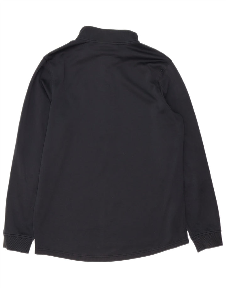 UNDER ARMOUR Mens Cold Gear Zip Neck Sweatshirt Jumper Small Black