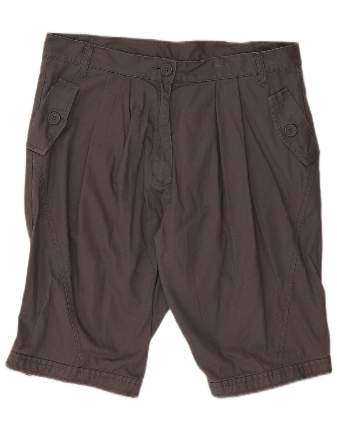 Benetton Bermuda Femme IT 42 Medium W32 Gris Coton