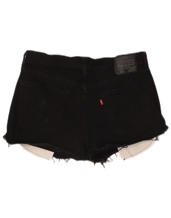Pantaloncini di jeans Levi's 541 da donna W32 grandi in cotone nero