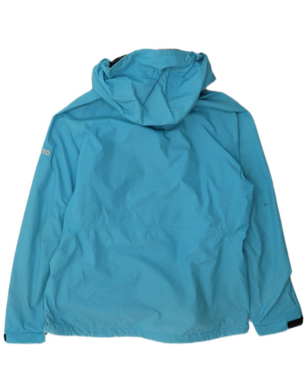 Giacca antipioggia con cappuccio da donna Musto UK 16 Large Blu in poliammide