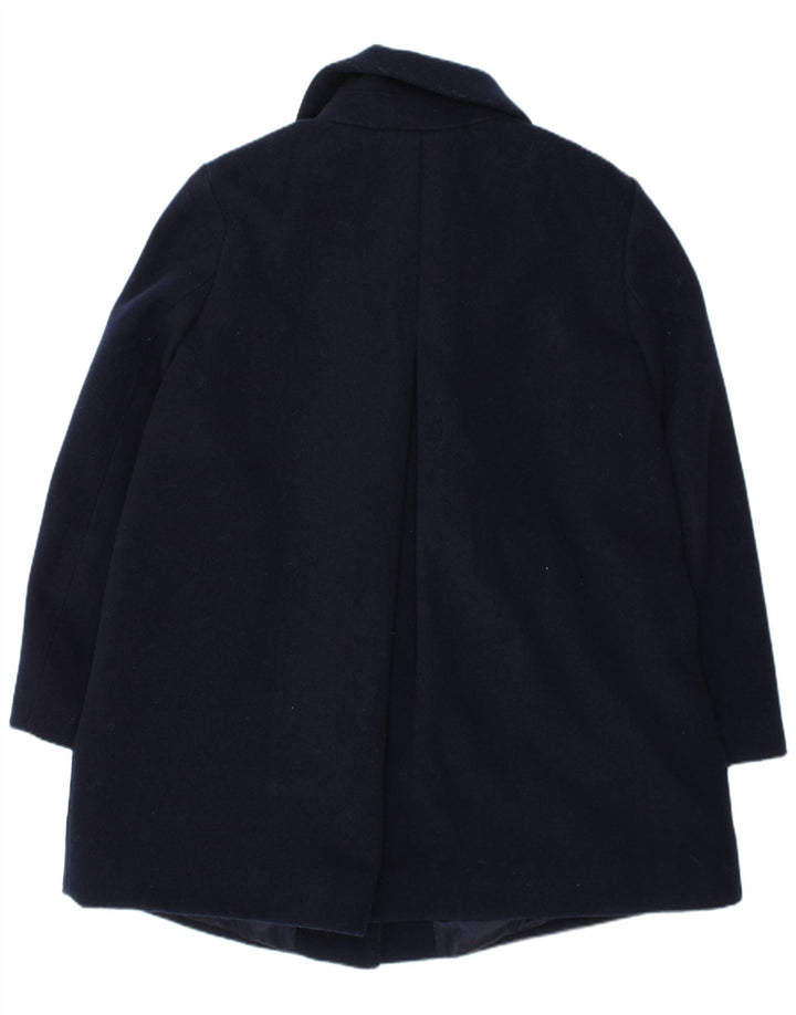 Monsoon Girls Overcoat 7-8 Years Navy Blue Polyester