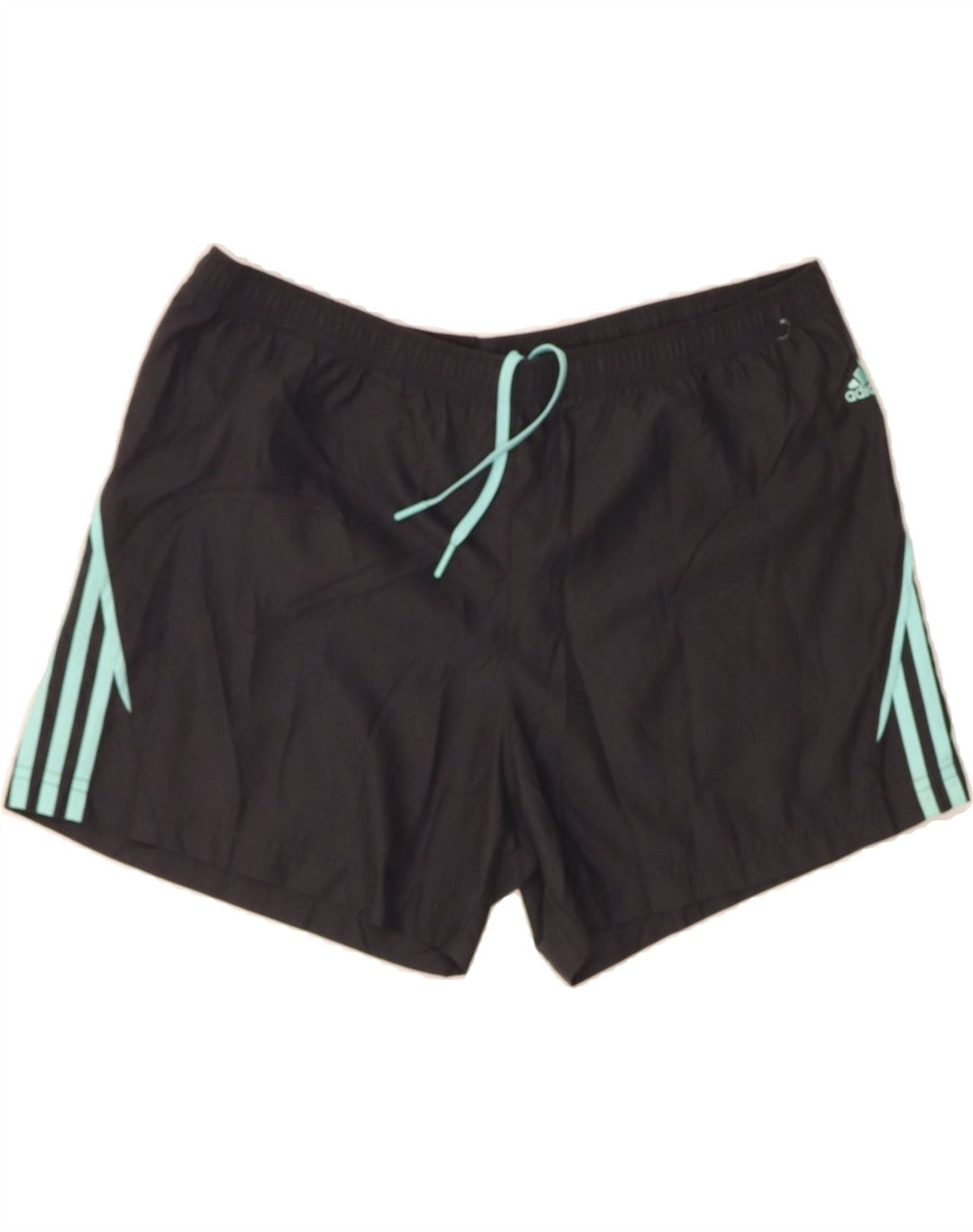 ADIDAS Womens Sport Shorts UK 14 Medium  Black Polyester Vintage Adidas and Second-Hand Adidas from Messina Hembry 