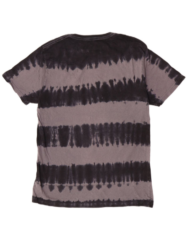 Saltrock Mens Graphic T-Shirt Top Small Black Tie Dye Cotton