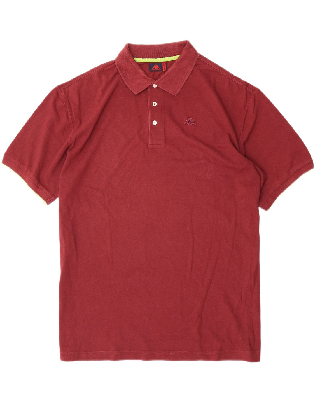 KAPPA Mens Polo Shirt 2XL Maroon Cotton