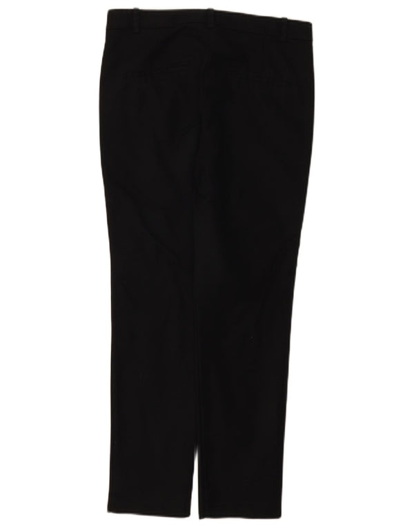 Zara Dame Slim Chino Bukser EU 36 XS W26 L25 Sort Bomuld