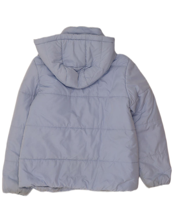 Giacca imbottita con cappuccio da donna Marks & Spencer UK 14 grande poliestere blu