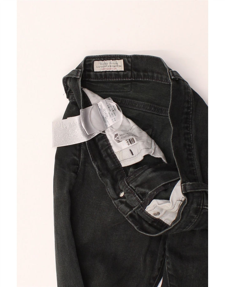 LEVI'S Womens Straight Jeans  W29 L32 Black Cotton Vintage Levi's and Second-Hand Levi's from Messina Hembry 