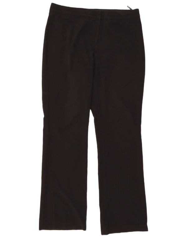 Marks & Spencer Damen Gerade Freizeithose UK 12 Medium W32 L30 Schwarz
