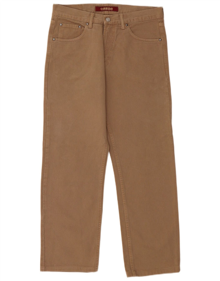 Carrera Mens Straight Jeans W33 L29 Beige Cotton