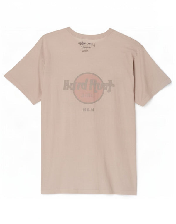Hard Rock Cafe Mens Praha Graphic T-Shirt Top Large White Cotton