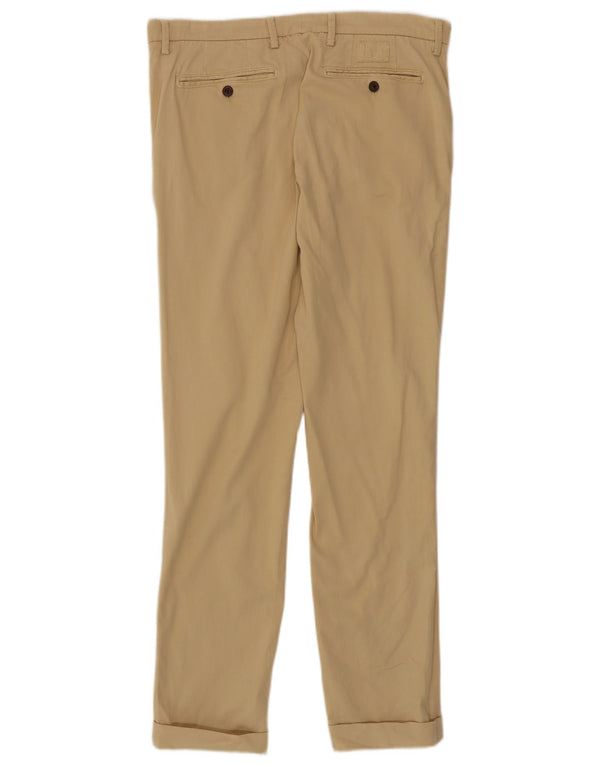 Fred Perry Ανδρικό Slim Chino Παντελόνι W34 L30 Μπεζ βαμβακερό