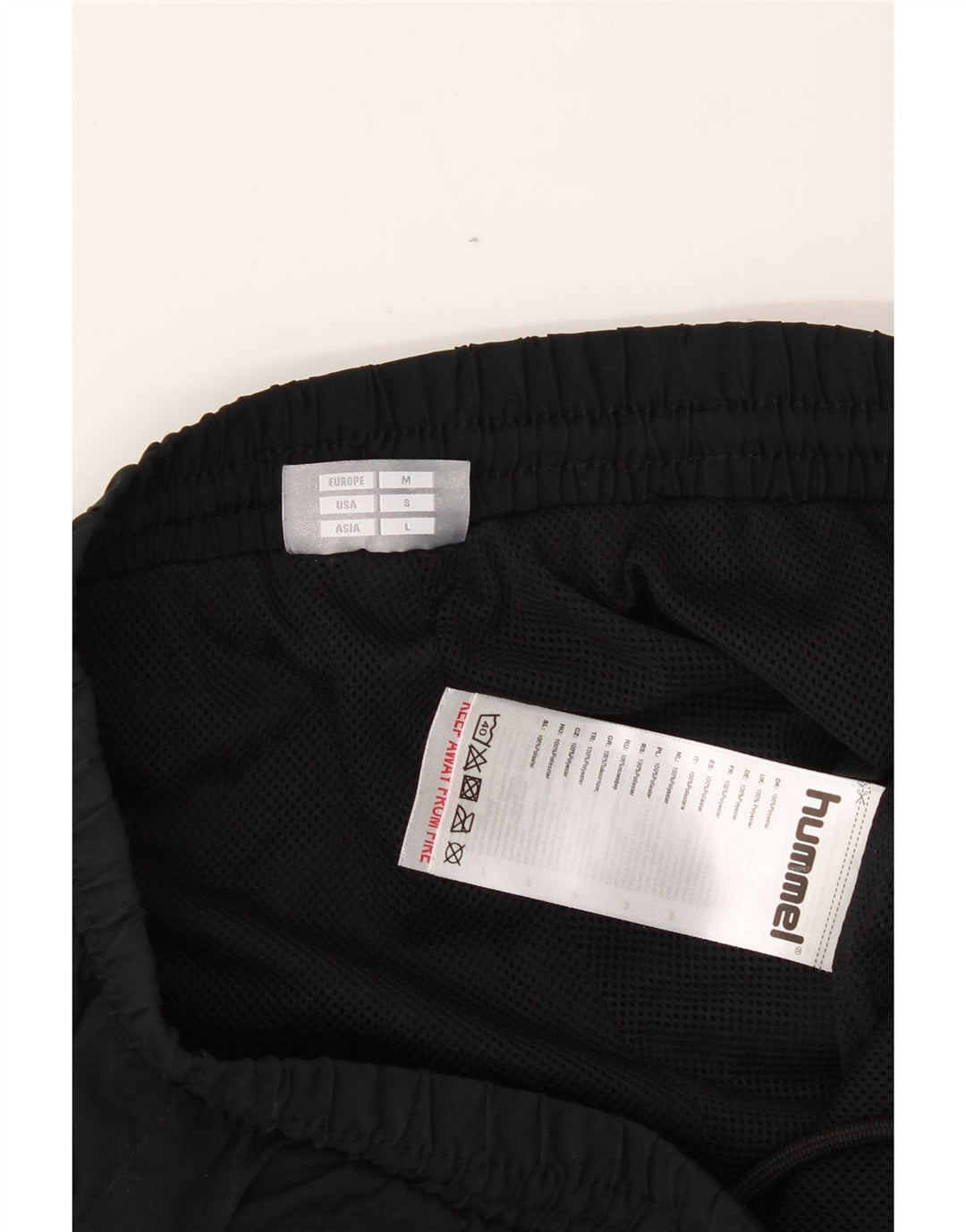 HUMMEL Mens Tracksuit Trousers Small  Black Polyester Vintage Hummel and Second-Hand Hummel from Messina Hembry 