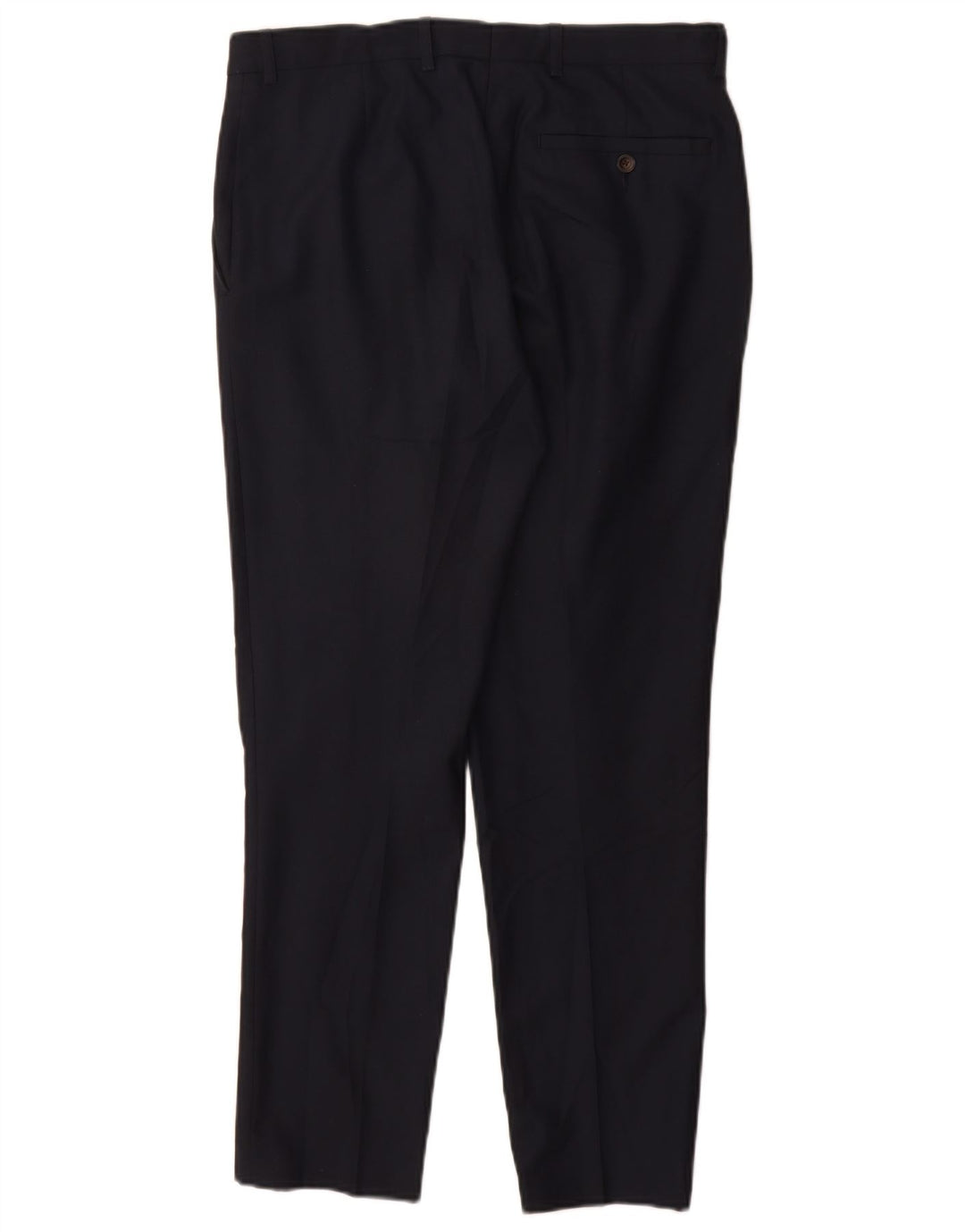 Marks & Spencer Mens Slim Suit Trousers W32 L29 Navy Blue Polyester