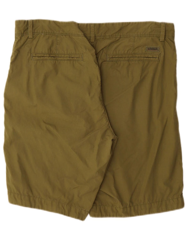 Napapijri Mens Chino Shorts W34 Large Khaki Cotton