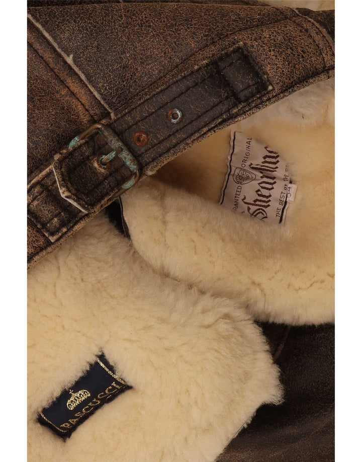 Pascucci Veste en Shearling Homme IT 54 2XL Marron