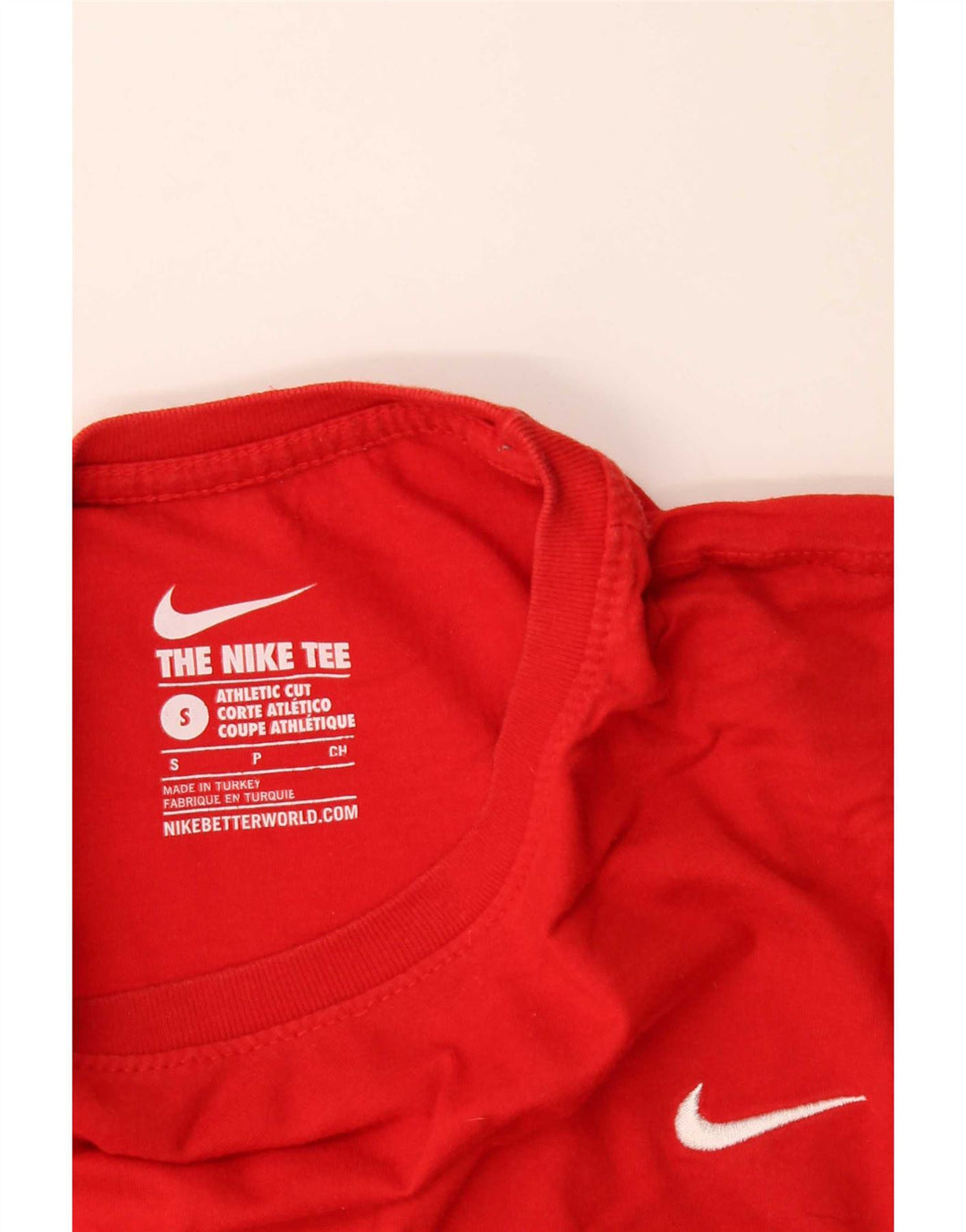 Nike Mens Athletic Cut T-Shirt Top Small Red