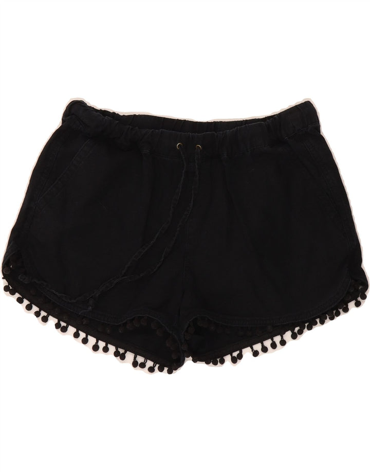 J. CREW Womens Hot Pants  XS W25 Black Linen Vintage J. Crew and Second-Hand J. Crew from Messina Hembry 