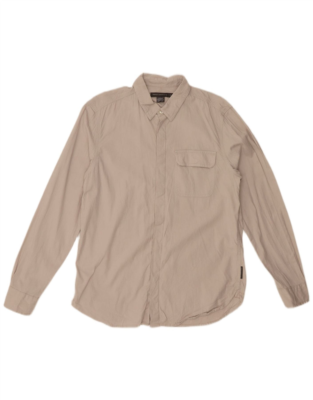 FRANSK FORBINDELSE Herreskjorte Medium Beige Bomuld