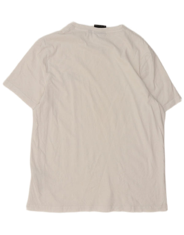 Lyle & Scott Herren T-Shirt Top Large Weiß Baumwolle