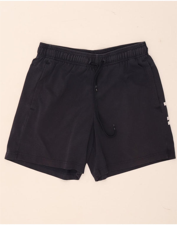 Shorts esportivos gráficos masculinos Adidas médio algodão azul marinho