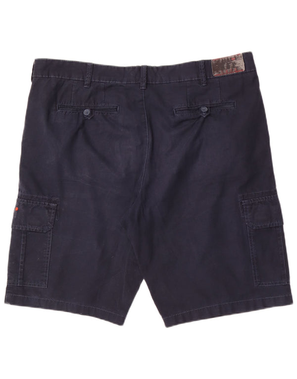 Mistral Herren Cargoshorts IT 54 2XL W38 Marineblaue Baumwolle