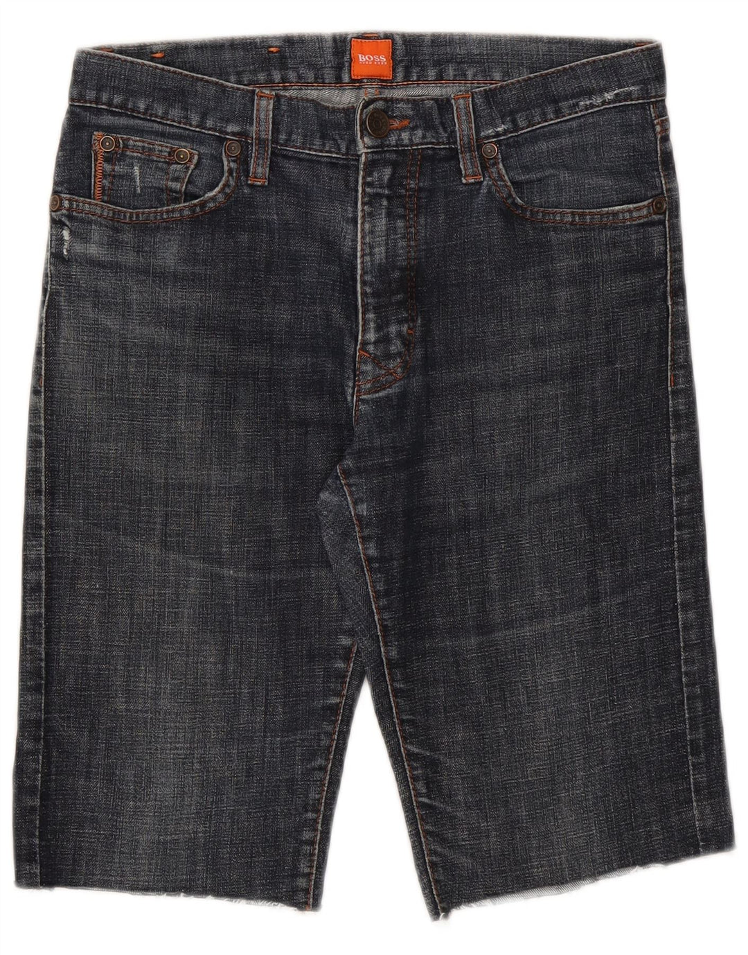 Hugo Boss Mens Denim Shorts W30 Medium Blue