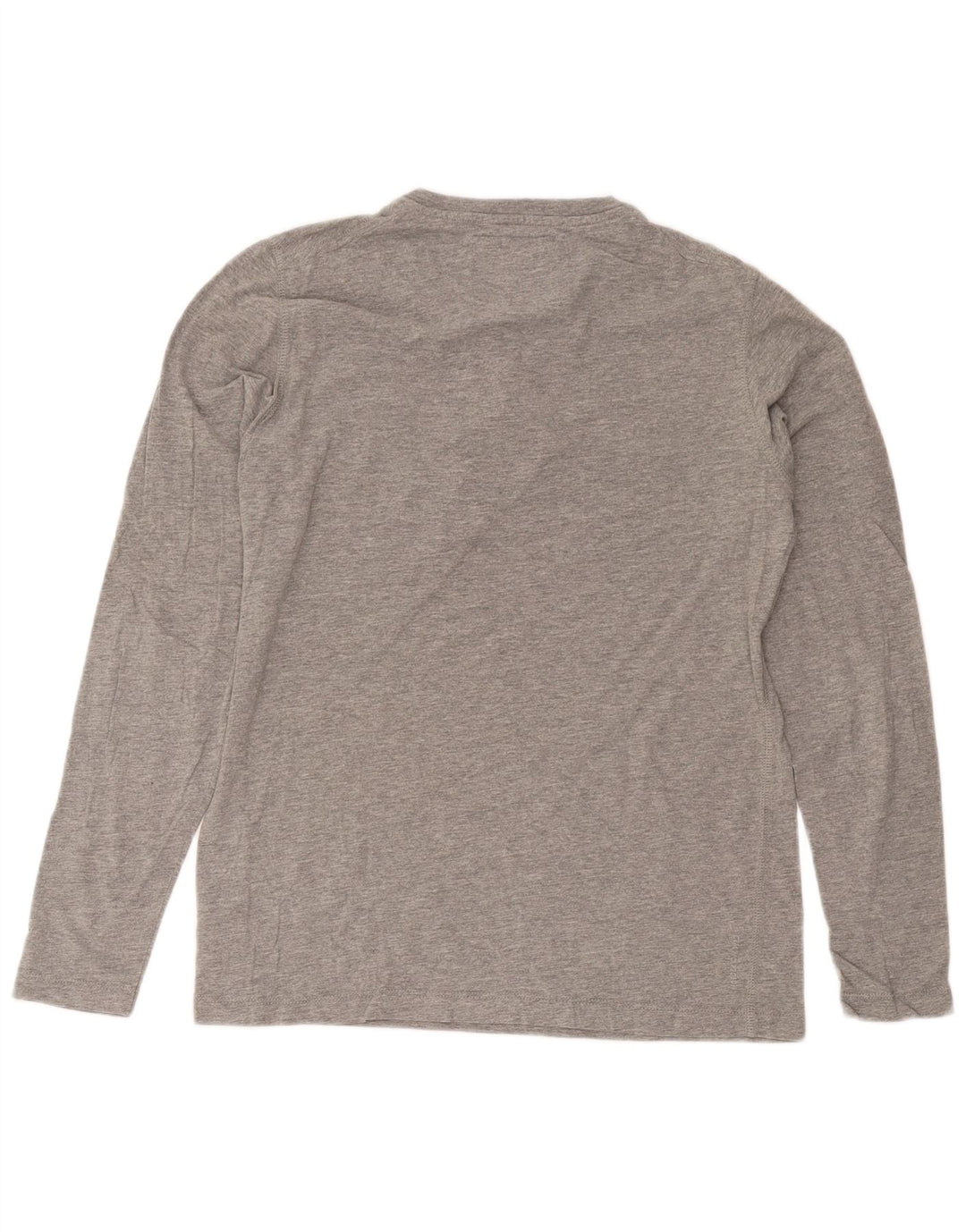Jack & Jones Mens Top Long Sleeve Large Grey Flecked Cotton