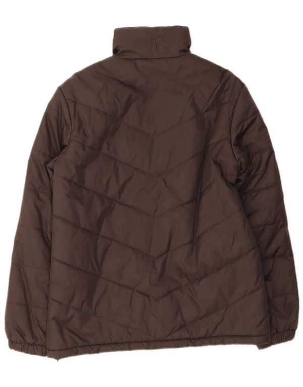 Женская стеганая куртка оверсайз Mountain Essentials UK 10, маленькая коричневая
