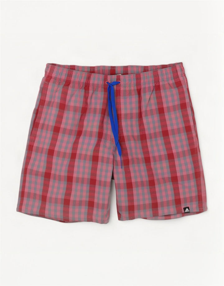 Adidas Sportshorts til mænd Large Pink Gingham Polyester