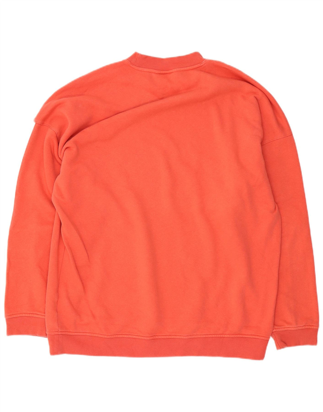 Adidas Mens Graphic Sweatshirt Jumper Large Orange Cotton