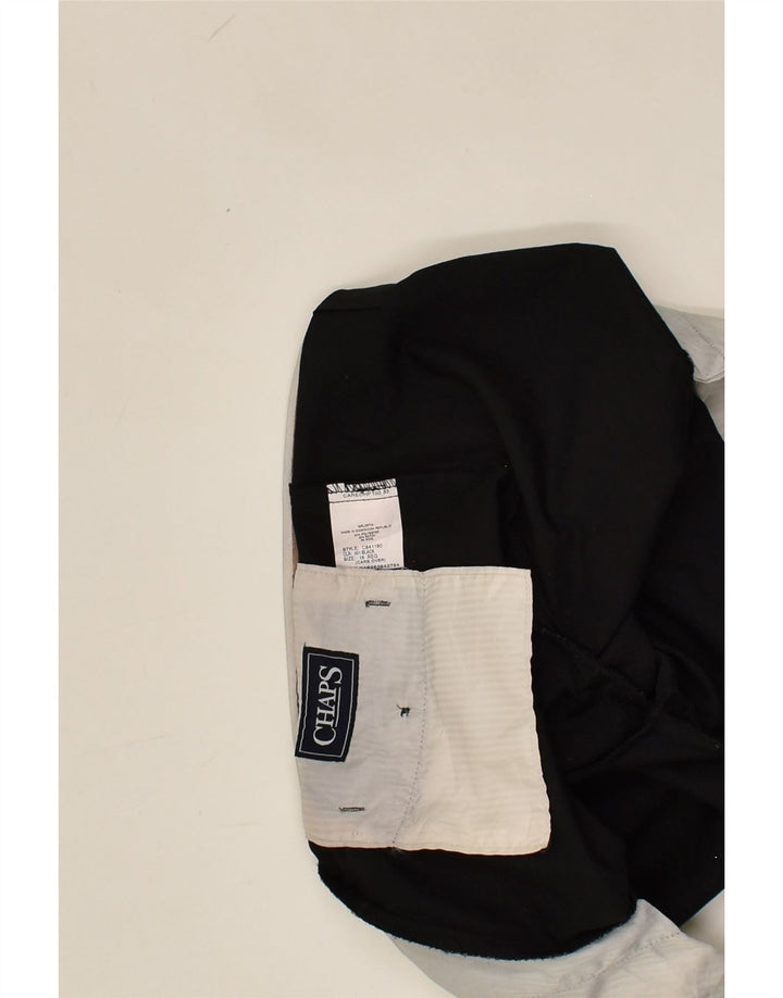 CHAPS Boys Straight Casual Trousers 15-16 Years W28 L29  Black Polyester | Vintage Chaps | Thrift | Second-Hand Chaps | Used Clothing | Messina Hembry 