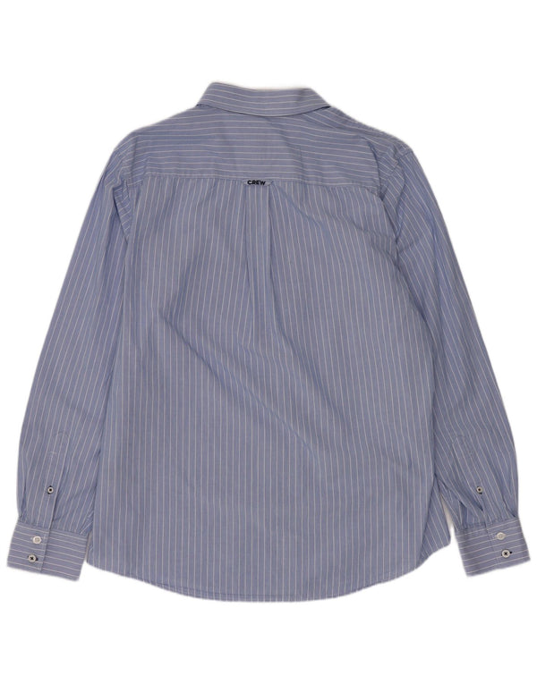 Crew Clothing Mens Classic Fit Shirt Large Blue Pinstripe Cotton