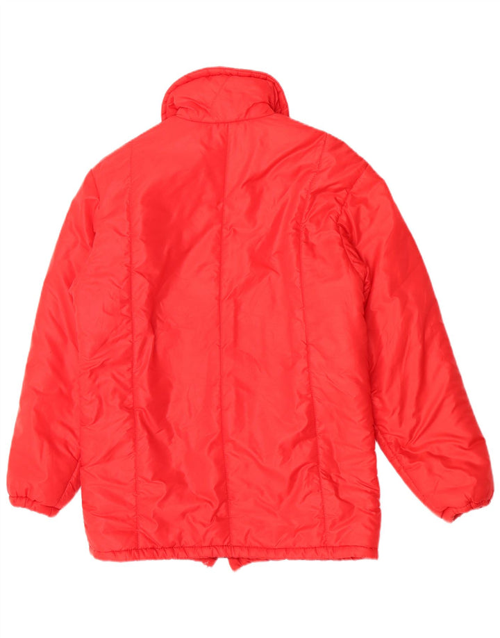 Vintage Damen Windjacke IT 42 Mittelrotes Colourblock-Polyamid