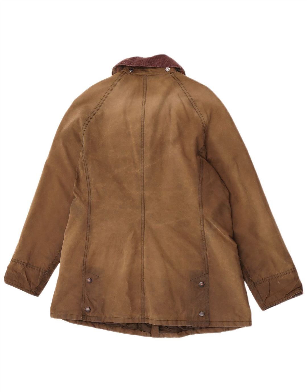 Barbour Womens vokset bomuldsjakke UK 14 Stor Brun