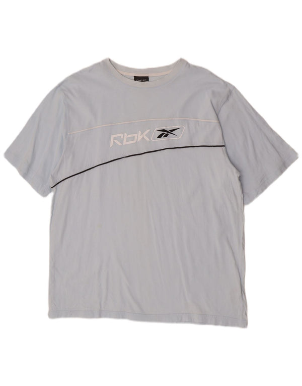 Reebok Camiseta gráfica para hombre Top 2XL Algodón azul