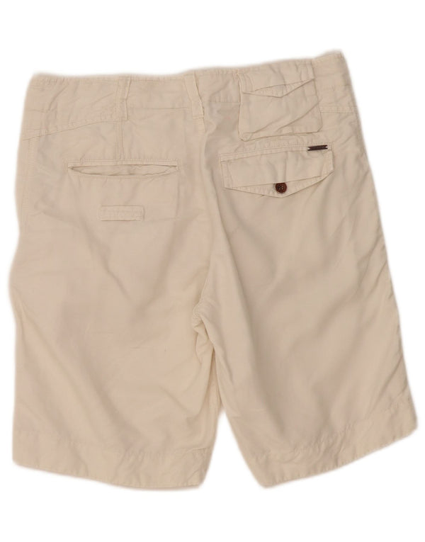 Diesel Womens Cargo Shorts W31 Medium White Cotton