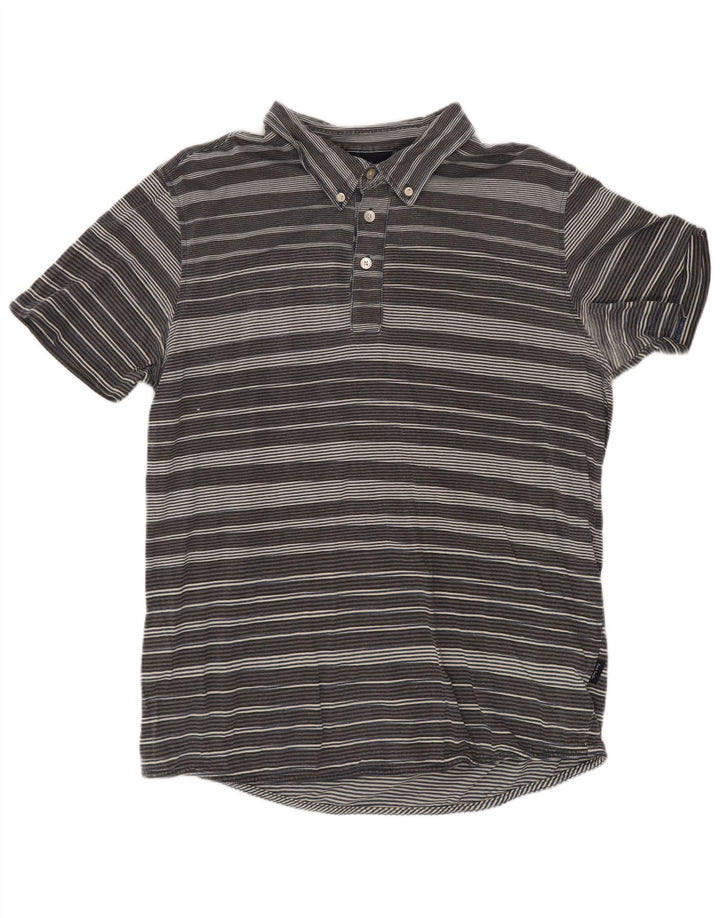 Polo da uomo Paul Smith in cotone a righe grigio medio