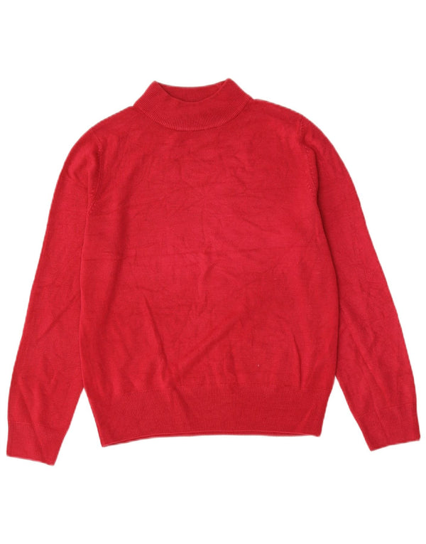 Marks & Spencer Rollkragenpullover für Damen, UK 12, Mittelrot, Acryl