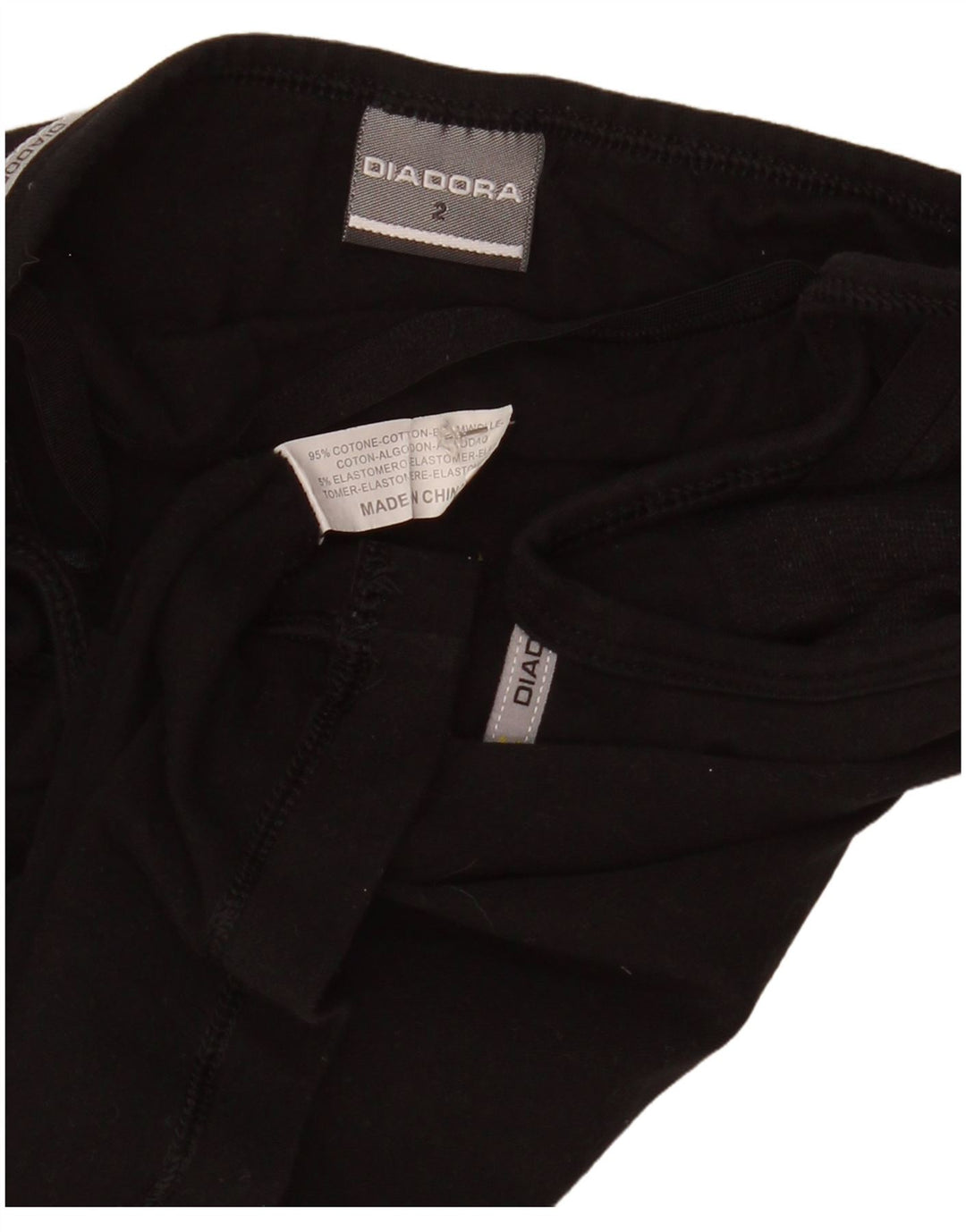 Diadora Womens Cami Top US 2 XS Black Cotton