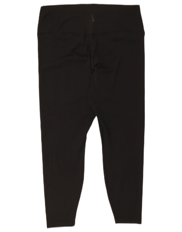 Nike - Leggings cortos para mujer Dri Fit UK 40 XL Poliéster negro