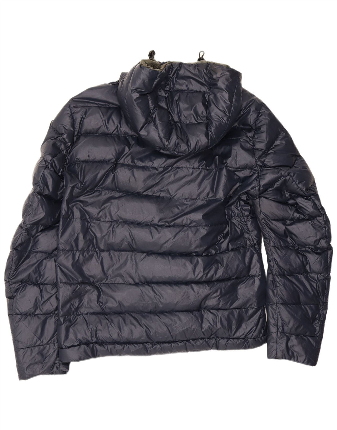 Jaqueta masculina acolchoada com capuz Blauer UK 40 grande poliamida azul marinho