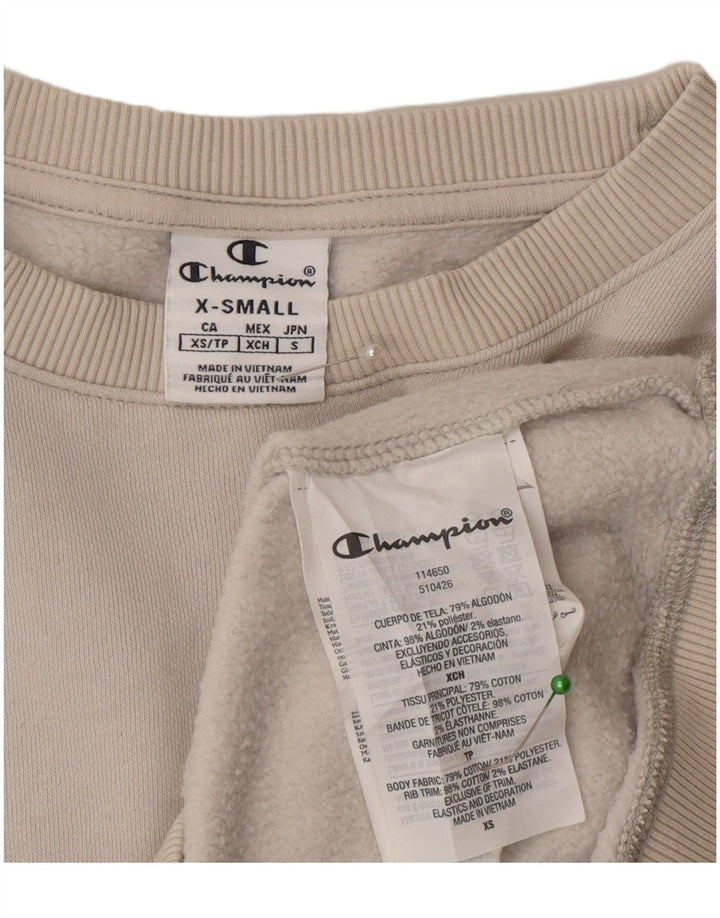 Champion Mens Sweatshirt Jumper XS Grey Cotton