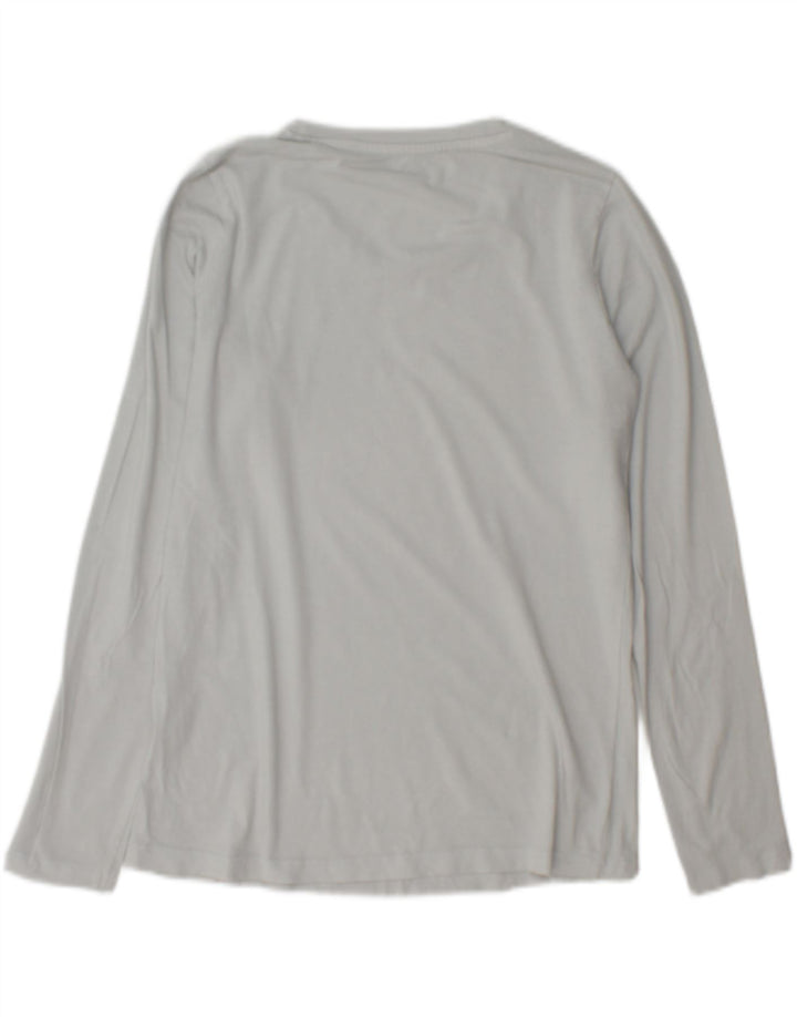PEPE Jeans Kvinders Grafisk Top Langærmet UK 14 Medium Grey