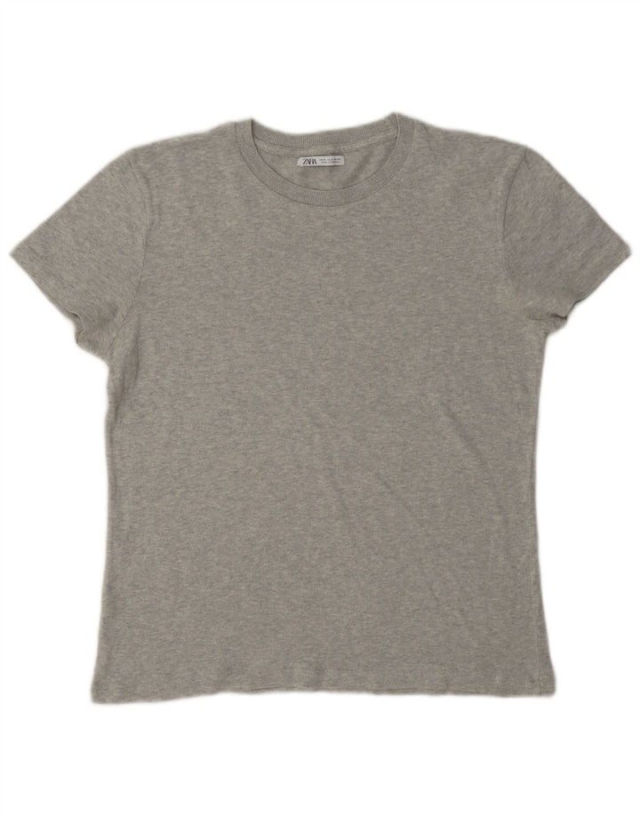 Zara T-Shirt Homme Haut Petit Gris