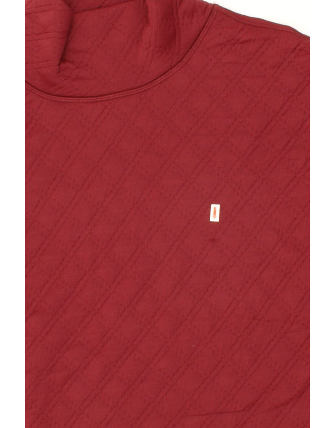 EDDIE BAUER Womens Sweatshirt Jumper UK 18 XL Red Argyle/Diamond Polyester Vintage Eddie Bauer and Second-Hand Eddie Bauer from Messina Hembry 