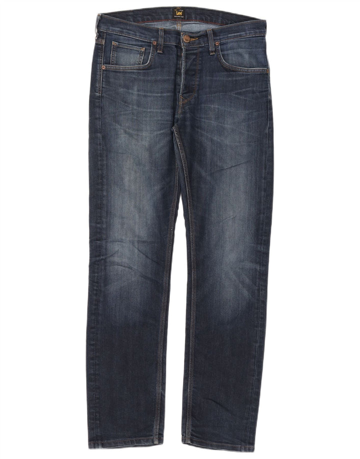 Lee Mens Daren Slim Jeans W33 L31 Blue Cotton
