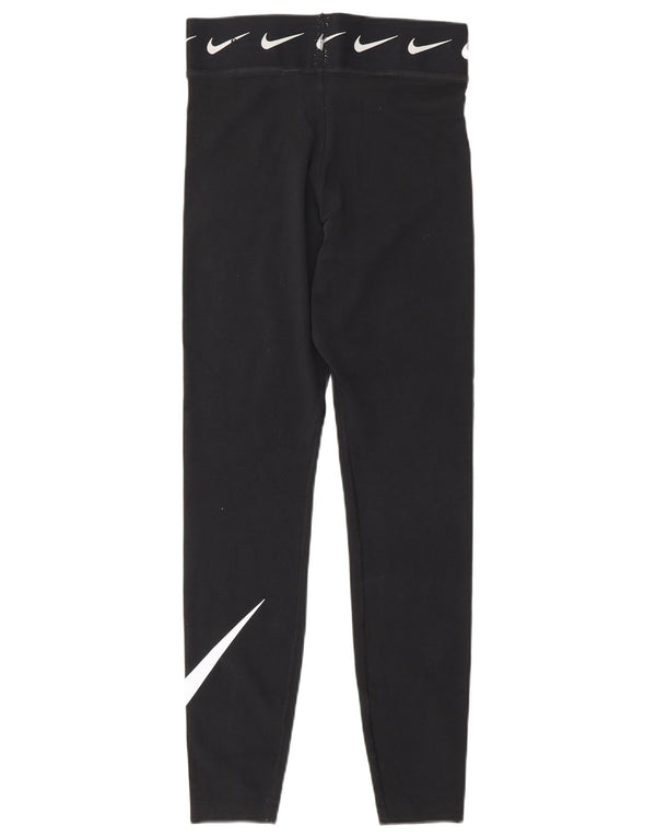 Leggings grafici da donna Nike UK 10 piccoli cotone nero
