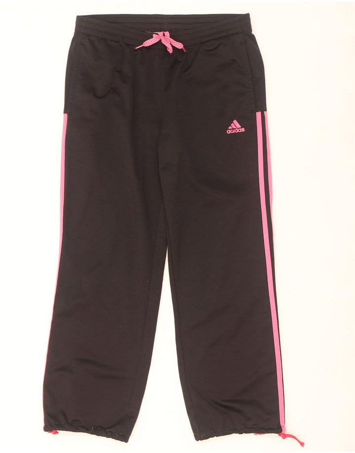 Adidas Graphic Full Tracksuit UK 12/14 Medium Black Polyester