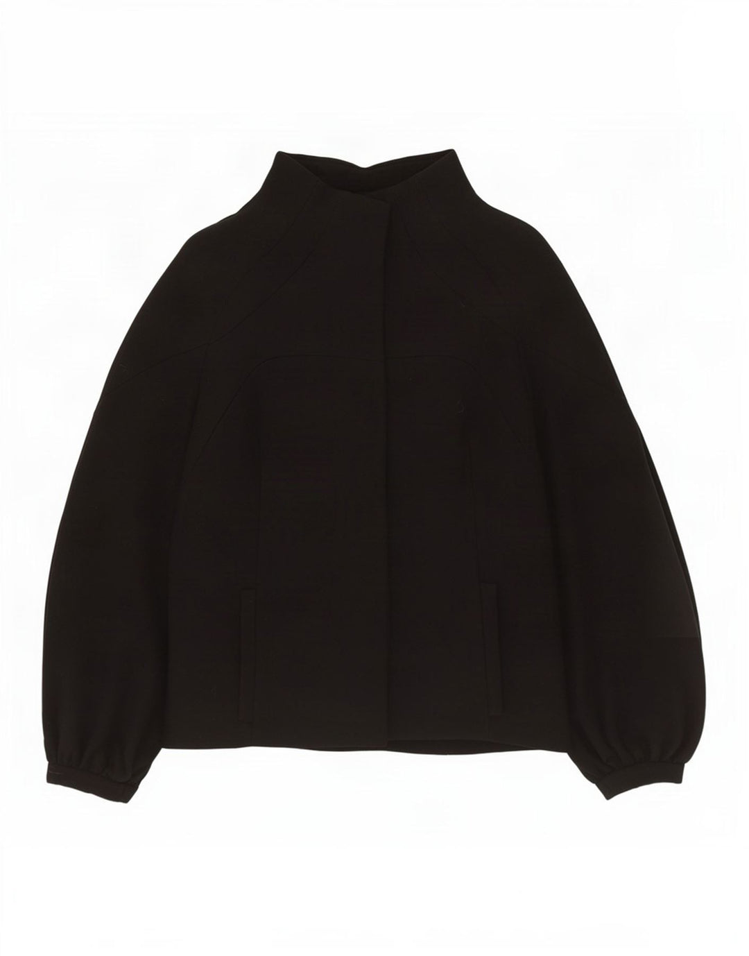 Zara Mujer Blazer Chaqueta UK 12 Mediana Lana Negra
